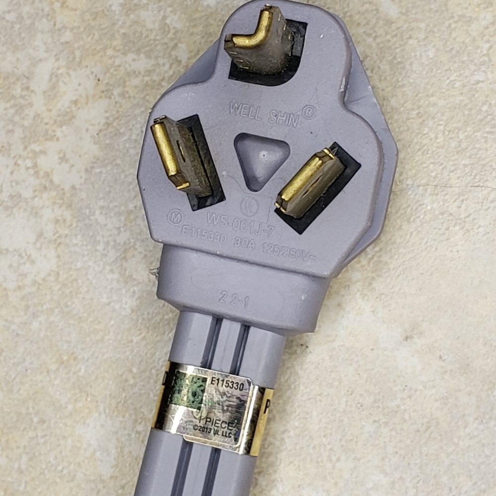 GE 3-prong Power Supply Cord for Dryer/Range